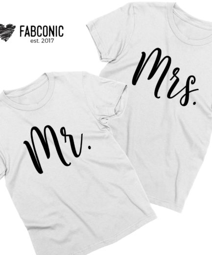 Mr and Mrs, Couple Shirts, Anniversart Gift, Honeymoon Outfit