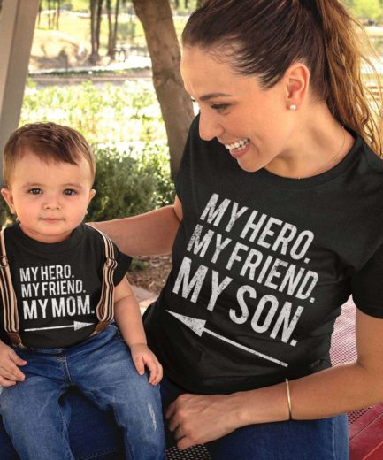 Mother's Day Shirts, My Hero My Friend My Mom, My Hero My Friend My Son