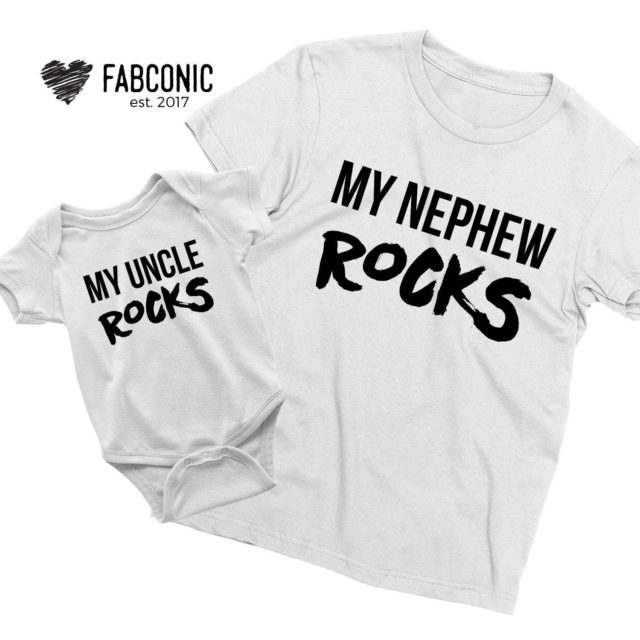My Uncle Rocks Shirt, My Nephew Rocks, Matching Family Shirts
