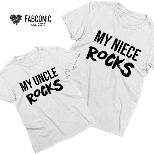 Uncle Gift Shirt, My Uncle Rocks, My Niece Rocks, Family Shirts