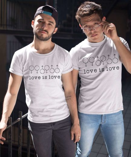 LGBT Pride Shirts, Love is Love, Matching Couple Shirts