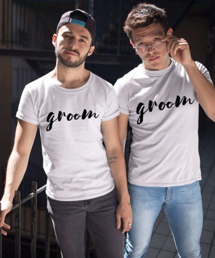 LGBT Wedding Shirts, Groom and Groom, Couple Shirts