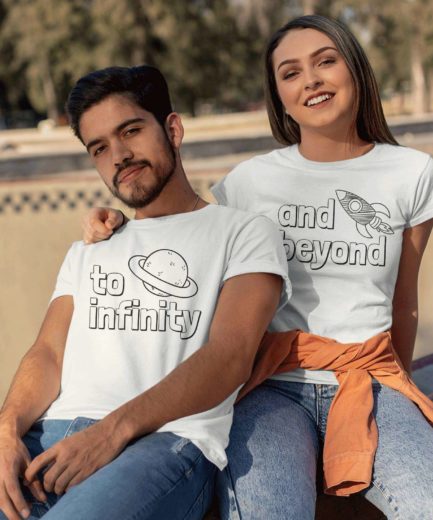 To Infinity and Beyond, Couple Shirts, Matching Shirts, Couples Gift