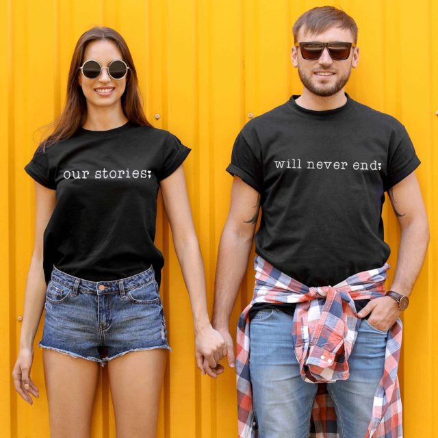 Our Stories Will Never End Shirts, Matching Couple Shirts