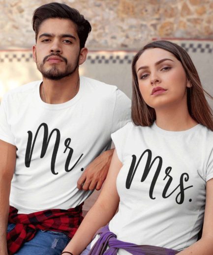 Mr and Mrs, Couple Shirts, Anniversart Gift, Honeymoon Outfit