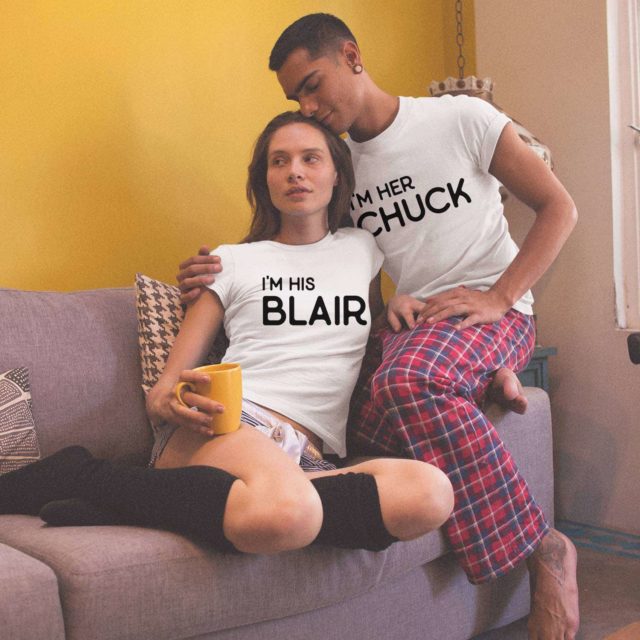 Her Chuck His Blair, Couple Shirts, Funny His Hers Shirts