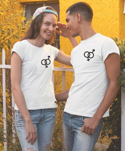 Gender Signs Shirts, Male/Female, Couple Shirts, Matching Gender Signs Shirts