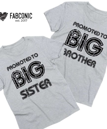 Promoted to Big Brother Shirt, Promoted to Big Sister, Family Shirts