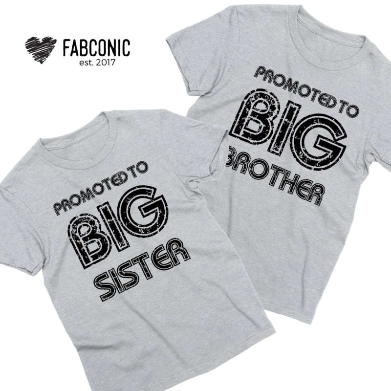 Promoted to Big Brother Shirt, Promoted to Big Sister, Family Shirts