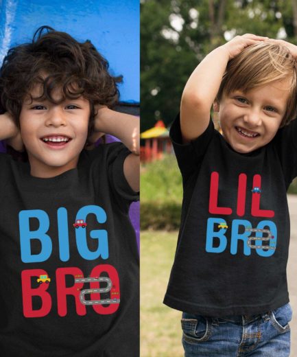 Big Bro Lil Bro Shirts, Racing Cars, Big Sis Lil Sis, Siblings Matching Shirts