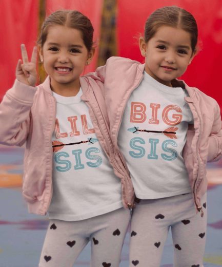 Sisters Shirts, Big Sis Lil Sis, Boho Arrows, Siblings Shirts, Gift Idea for Sister