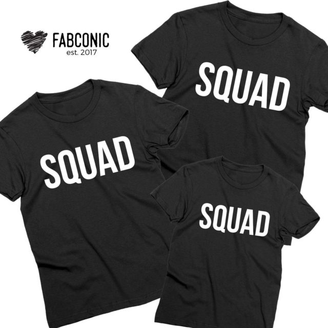 Squad Family Shirts, Funny Family Outfit, Matching shirts for Family