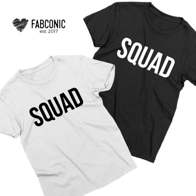 Squad Couple Shirts, Matching Couple Shirts, Squad Shirts