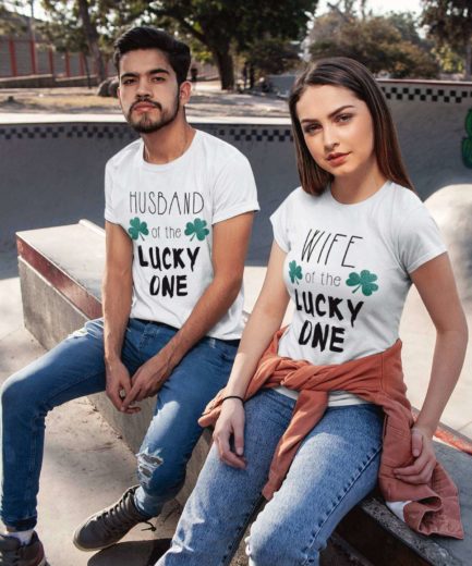 St Patricks Day Couple Gift, Wife of the Lucky One, Husband of the Lucky One