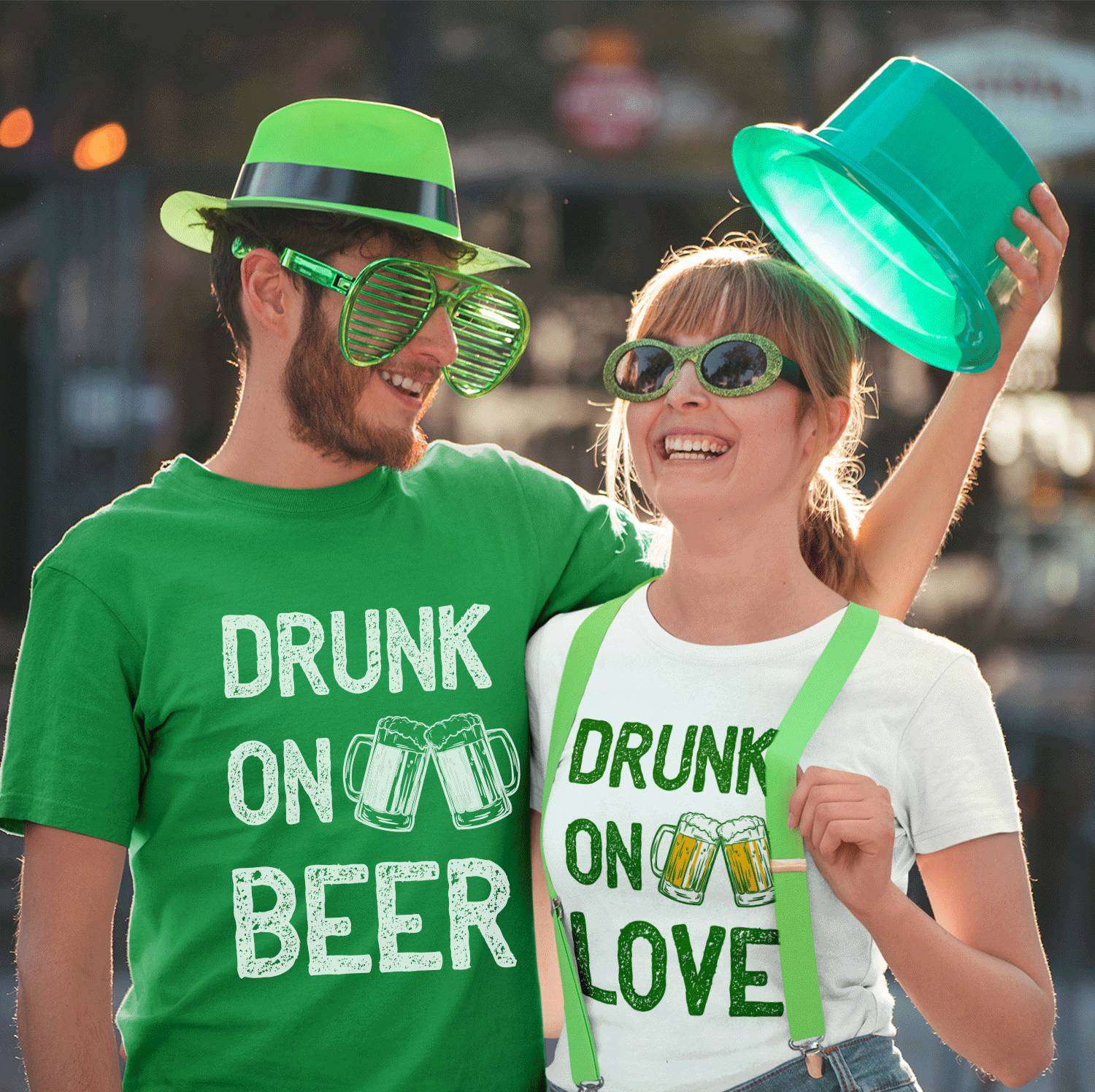 couples st patty's day shirts