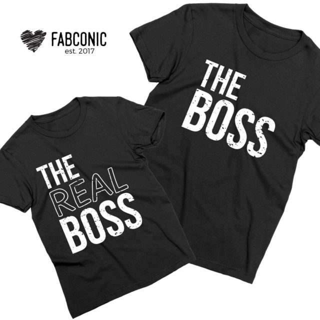 The Boss The Real Boss, Family Shirts, Matching Shirts for Family, Funny Gift for Family