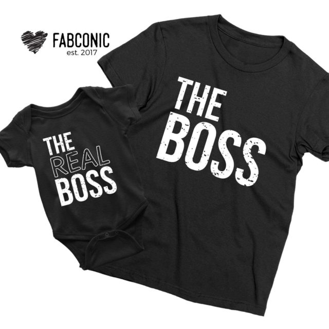 The Boss The Real Boss, Family Shirts, Matching Shirts for Family, Funny Gift for Family