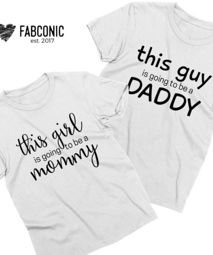 Pregnancy Reveal Shirts, This girl is going to be a Mommy, Matching ...