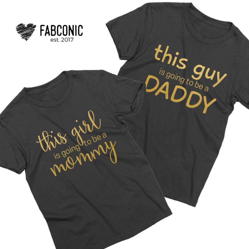 Pregnancy Reveal Shirts, This girl is going to be a Mommy, Matching ...