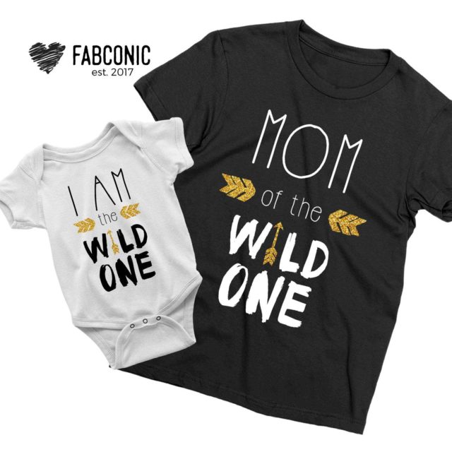 Mom of the Wild One Shirt, I am the Wild One Shirt, Mother & Kid Shirts