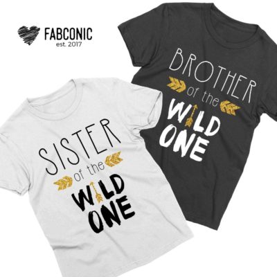 Funny Brother Sister Shirts, Wild One Shirts, Family Shirts