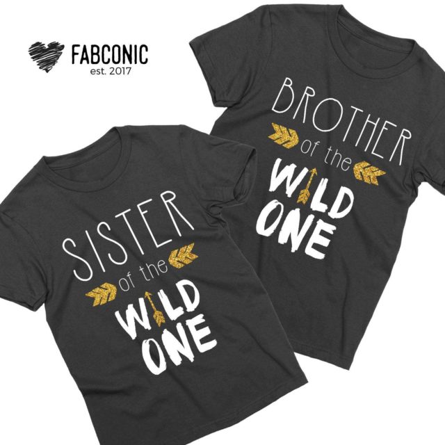 Funny Brother Sister Shirts, Wild One Shirts, Family Shirts