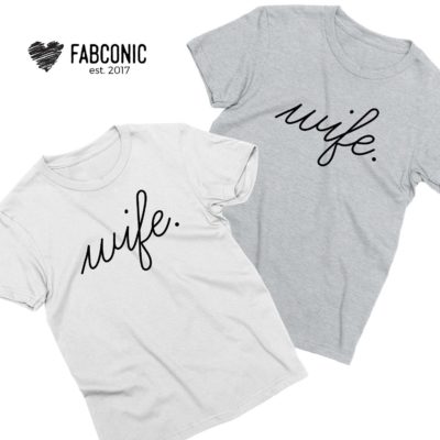 Lesbian Couple Shirts, Wife and Wife, Matching Lesbian Shirts