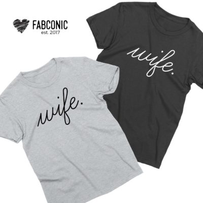 Lesbian Couple Shirts, Wife and Wife, Matching Lesbian Shirts