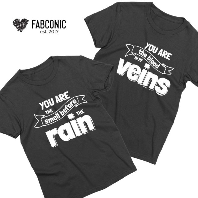 Gift for Girlfriend Couple Shirts, You are the Smell Before the Rain