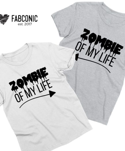 Halloween Zombie Shirts, Zombie of My Life, Funny Couple Shirts