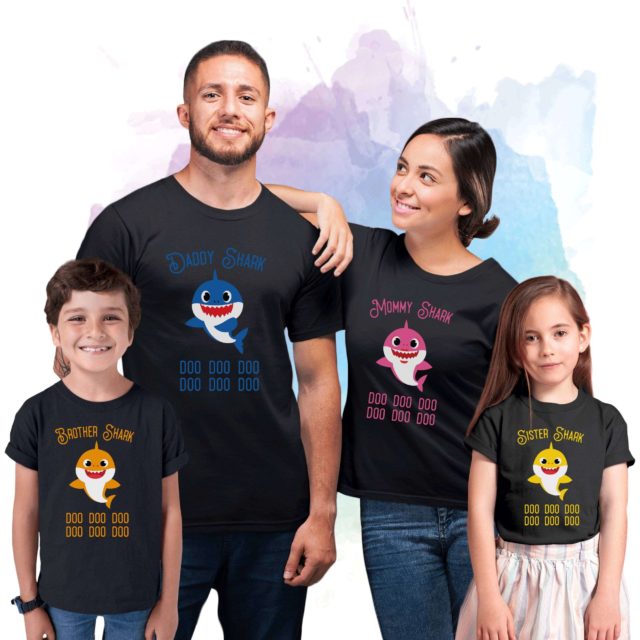 Mommy Daddy Baby Shark, Dancing Shark, Family Sharks, Family Shirts