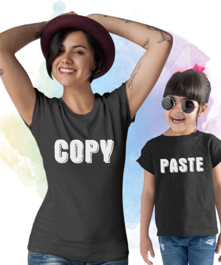 Copy Paste Matching Shirts, Mother & Kid Shirts, Mother's Day Funny Gift Idea