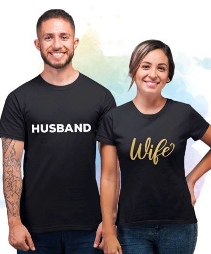 Husband and Wife Couple Shirts, Just Married Shirts, Anniversary Gift