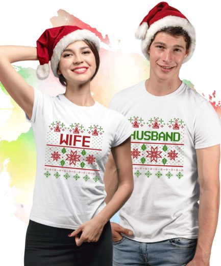 Ugly Christmas Shirts, Husband and Wife Couple Shirts, Matching Christmas Shirts