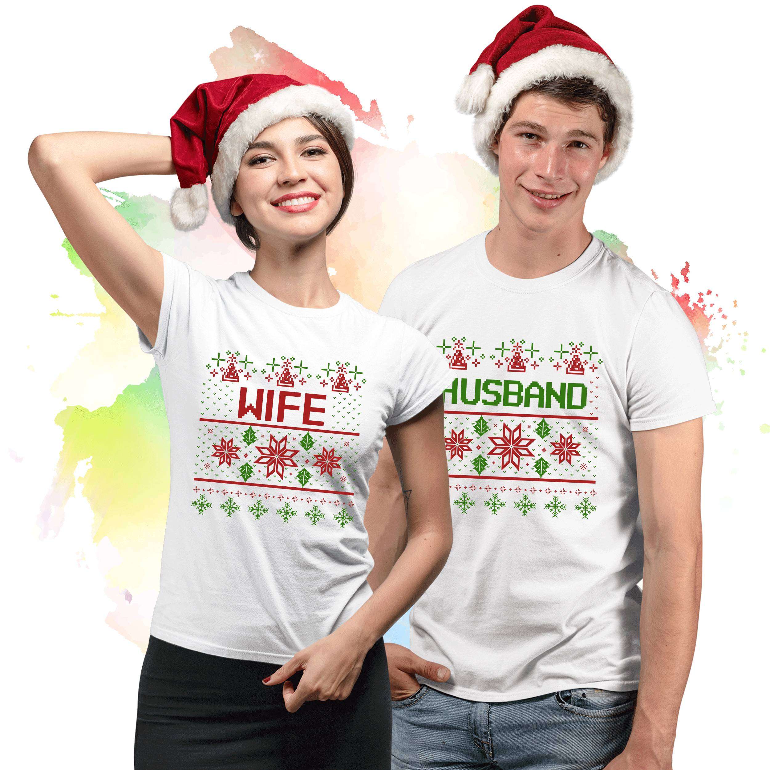 christmas couple jumpers