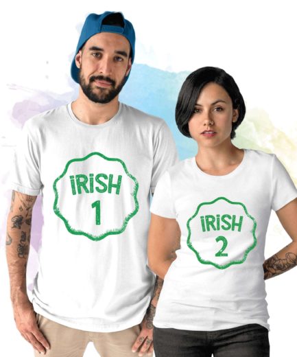 Irish Couple Shirts, Irish 1 Irish 2, Matching St. Patrick's Day Shirt