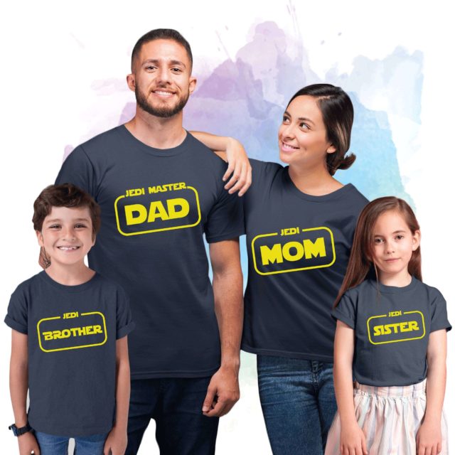 Jedi Family, Matching Family Shirts, Funny Jedi Shirts, Mom Dad Baby
