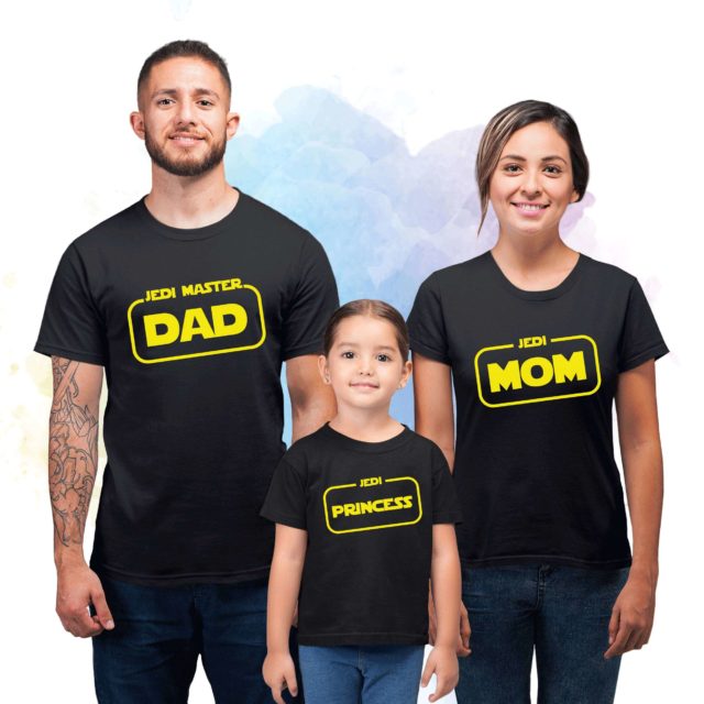 Jedi Family Shirts, Jedi Master Dad, Jedi Mom, Jedi Princess, Family Shirts
