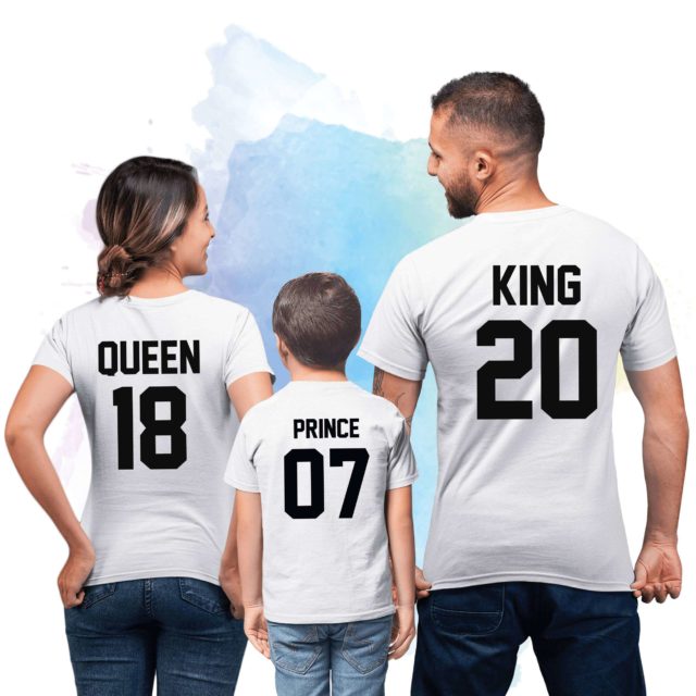 King Queen Prince Princess Shirts, Family Shirts, King and Queen Shirts