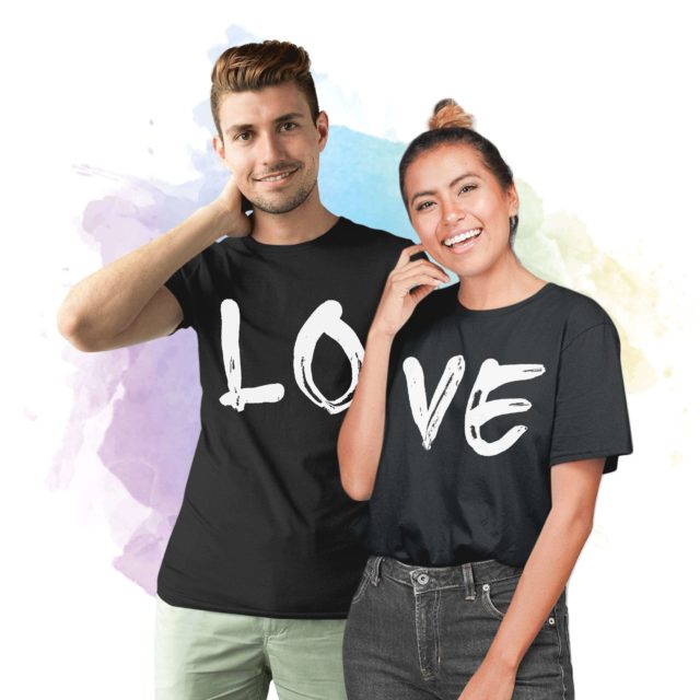 LOVE Couple Shirts, Matching LOVE Couple T-Shirts, Love Shirts