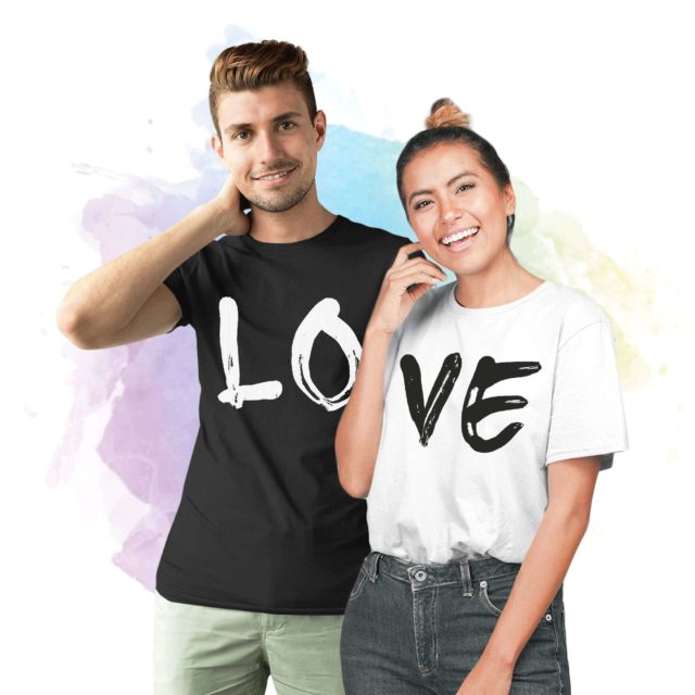 LOVE Couple Shirts, Matching LOVE Couple T-Shirts, Love Shirts