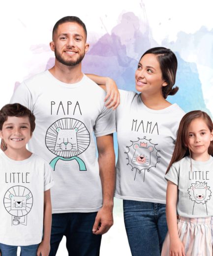 Papa Lion Mama Lion Baby Lion Shirts, Family Shirts, Lion Family Shirts