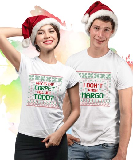 Why is the Carpet All Wet Shirt, Matching Christmas Couple Shirts