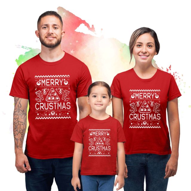 Merry Crustmas Family Shirts, Christmas Family Matching Shirts