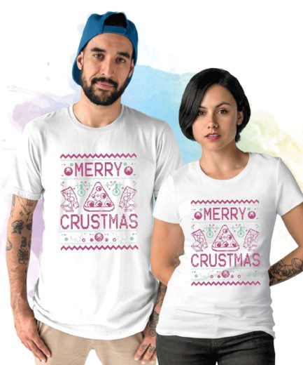 Merry Crustmas Shirt, Funny Christmas Couple Shirts, Christmas Gift Idea