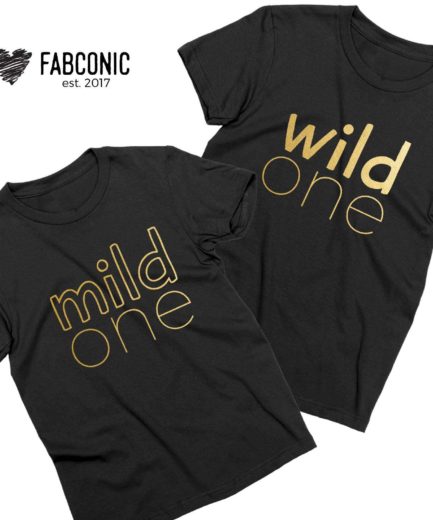 Mild One Wild One Shirts, Best Friend Matching Shirts, Siblings Shirts