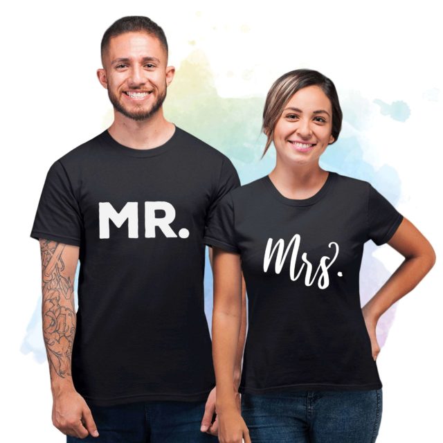 Mr Mrs Couple Shirts, Anniversart Couples Shirts, Honeymoon Shirts