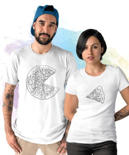 Pizza Couple Shirts, Matching Couples Gift, Pizza Funny Couples Shirts