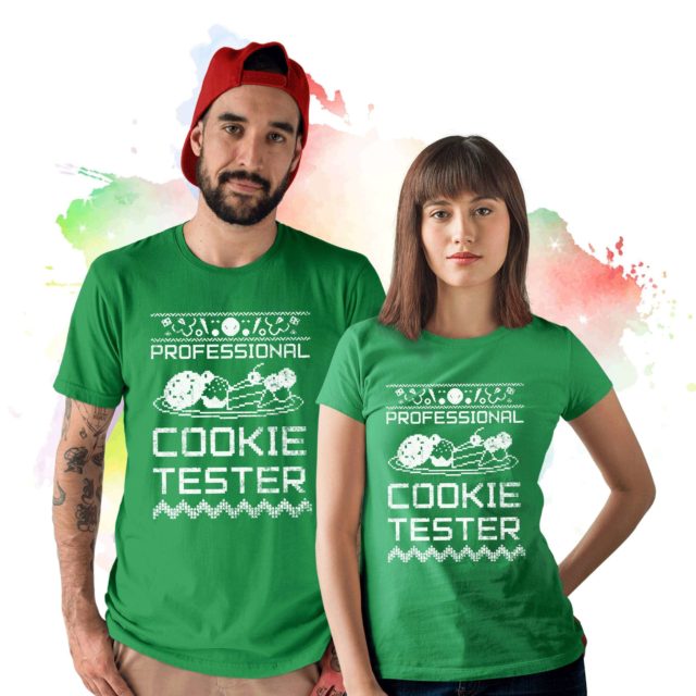 Cookie Tester Shirt, Christmas Couple Shirts, Funny Christmas Gift