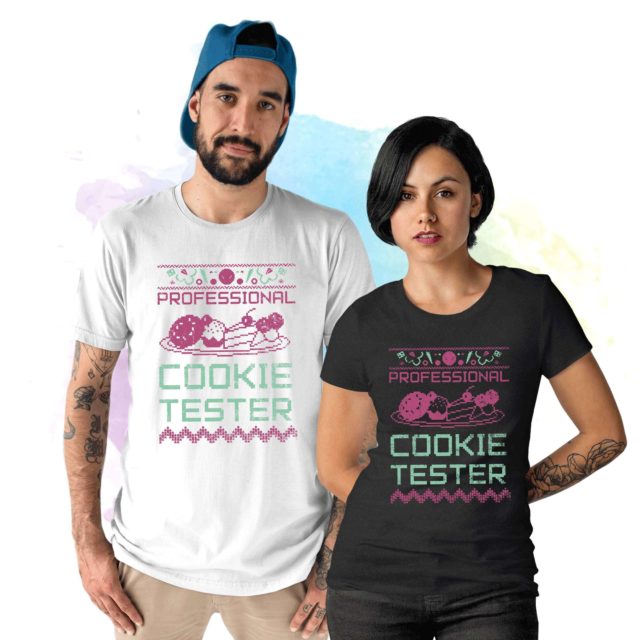 Cookie Tester Shirt, Christmas Couple Shirts, Funny Christmas Gift